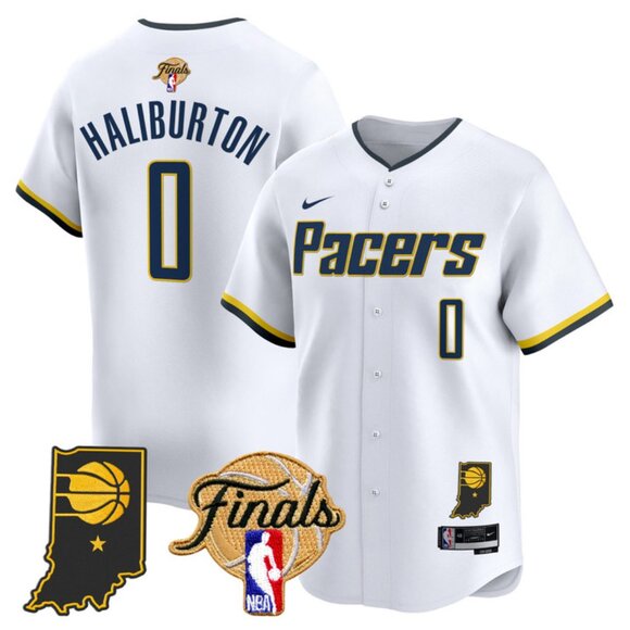Mens Youths Kids Womens Tyrese Haliburton 2025 Final Patch Stitched Jersey White